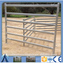 Oval tube 6 bars portable cattle yard panel fence/ cattle panel wholesaler/ used livestock panels